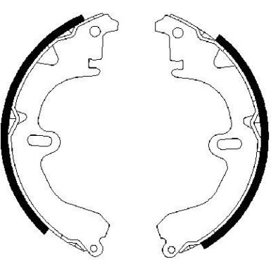 BOSCH Bremsbackensatz 0 986 487 203 BOSCH Bremsbackensatz 0 986 487 203