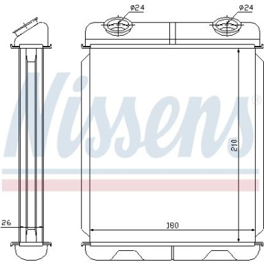 Nissens Wärmetauscher, Innenraumheizung 73341 Nissens Wärmetauscher, Innenraumheizung 73341
