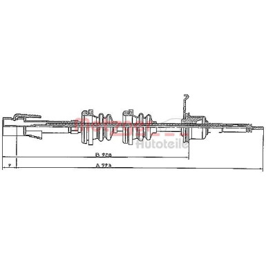 Metzger Tachowelle S 31024