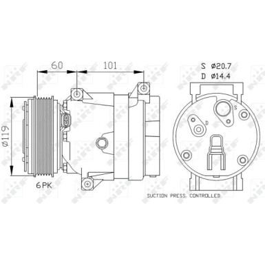 Kompressor, Klimaanlage 32102 Kompressor, Klimaanlage 32102