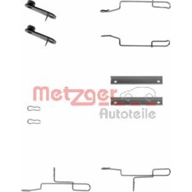 Metzger Zubehörsatz, Scheibenbremsbelag 109-1188