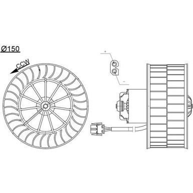 Mahle Innenraumgebläse BEHR AB 44 000S