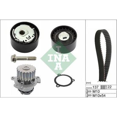 INA Wasserpumpe + Zahnriemensatz 530 0536 30