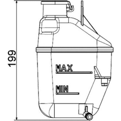 Mahle Ausgleichsbehälter, Kühlmittel BEHR CRT 88 001S