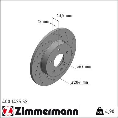 Bremsscheibe 400.1425.52 Bremsscheibe 400.1425.52