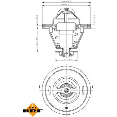 NRF Thermostat, Kühlmittel EASY FIT 725124 NRF Thermostat, Kühlmittel EASY FIT 725124