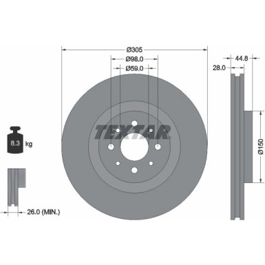 Bremsscheibe 92228503 Bremsscheibe 92228503