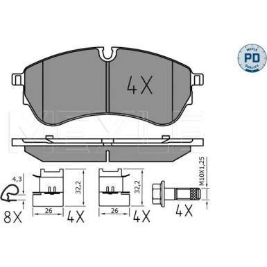 Bremsbelagsatz, Scheibenbremse 025 221 4721/PD Bremsbelagsatz, Scheibenbremse 025 221 4721/PD