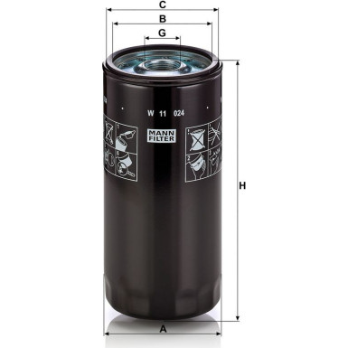 Ölfilter W 11 024 Ölfilter W 11 024