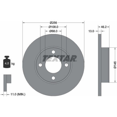 Bremsscheibe 92025900 Bremsscheibe 92025900