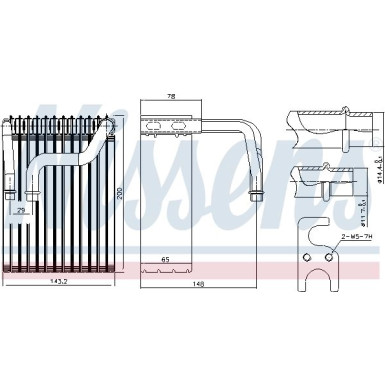 Verdampfer, Klimaanlage 92237 Verdampfer, Klimaanlage 92237