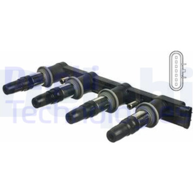 Delphi Zündspule CE01840-12B1 Delphi Zündspule CE01840-12B1