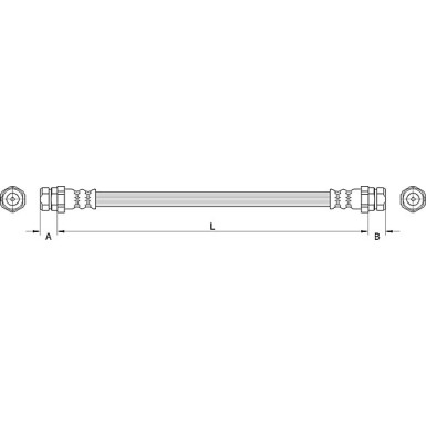 Metzger Bremsschlauch 4111534