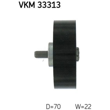 SKF Umlenk-/Führungsrolle, Keilrippenriemen VKM 33313