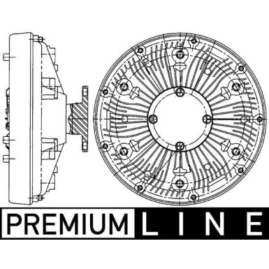 Mahle Kupplung, Kühlerlüfter BEHR Premium Line CFC 222 000P