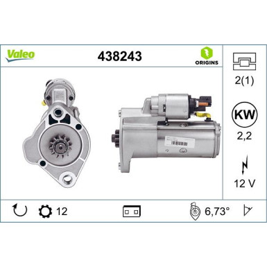 Starter Valeo Origins New OE TECHNOLOGIE 438243