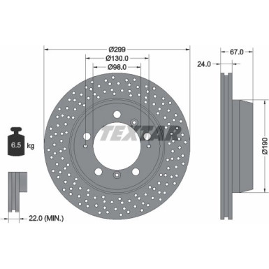 Textar Bremsscheibe PRO+ 92176705