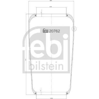 FEBI BILSTEIN 20762 Federbalg, Luftfederung
