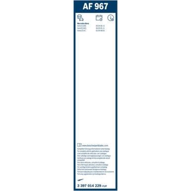 BOSCH AF 967 Scheibenwischer Aerofit 3 397 014 229 BOSCH AF 967 Scheibenwischer Aerofit 3 397 014 229