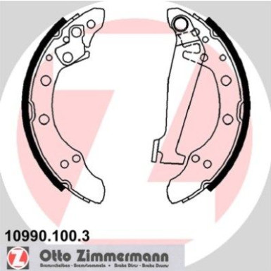 Bremsbackensatz 10990.100.3 Bremsbackensatz 10990.100.3