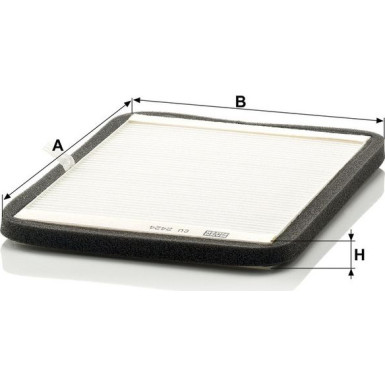 MANN-FILTER CU 2424 Innenraumfilter, Partikelfilter MANN-FILTER CU 2424 Innenraumfilter, Partikelfilter