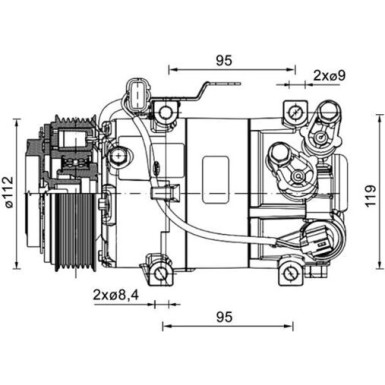 Kompressor, Klimaanlage ACP 1461 000P Kompressor, Klimaanlage ACP 1461 000P