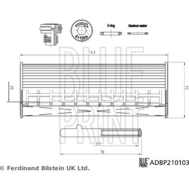 Ölfilter ADBP210103 Ölfilter ADBP210103