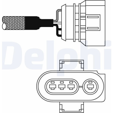 Delphi Lambdasonde ES10987-12B1 Delphi Lambdasonde ES10987-12B1