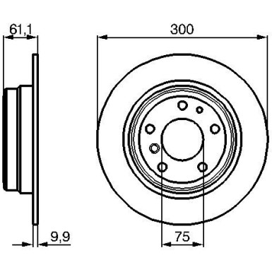 BOSCH Bremsscheibe 0 986 478 321