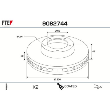 Bremsscheibe 9082744 Bremsscheibe 9082744