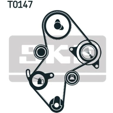 SKF Zahnriemensatz VKMA 06124