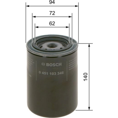 BOSCH 0 451 103 346 Ölfilter BOSCH 0 451 103 346 Ölfilter