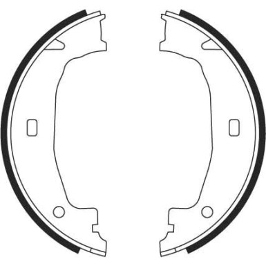 TRW Bremsbackensatz, Feststellbremse GS8432