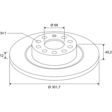 Valeo Bremsscheibe COATED 672542
