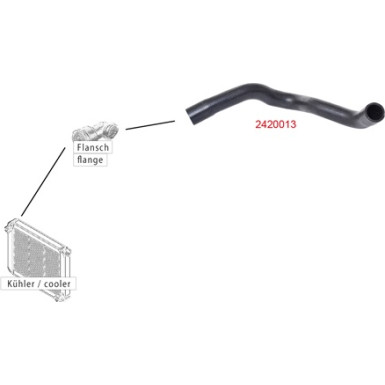 Metzger Kühlerschlauch 2420013 Metzger Kühlerschlauch 2420013