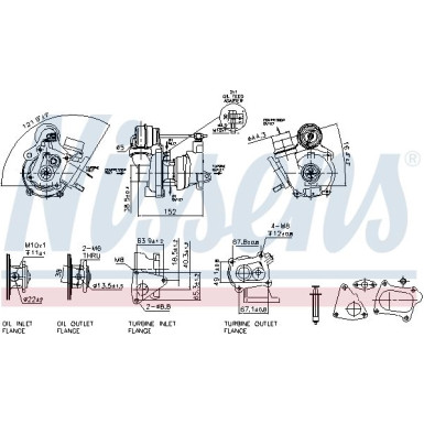 Nissens Turbolader 93078