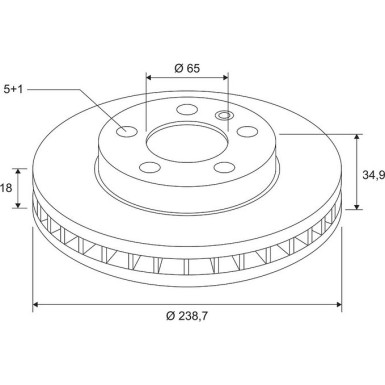 Bremsscheibe 672638 Bremsscheibe 672638