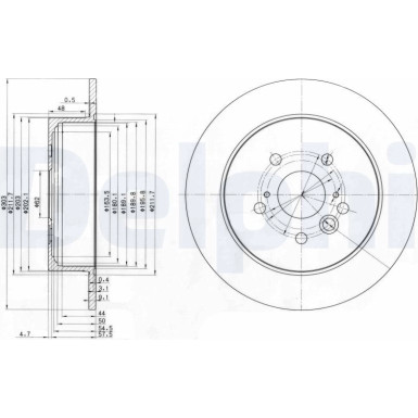 Delphi Bremsscheibe BG3691