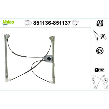Valeo Fensterheber 851136