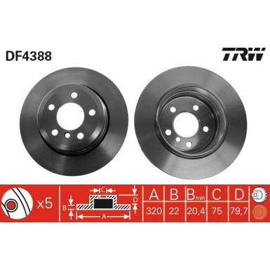 Bremsscheibe DF4388 Bremsscheibe DF4388