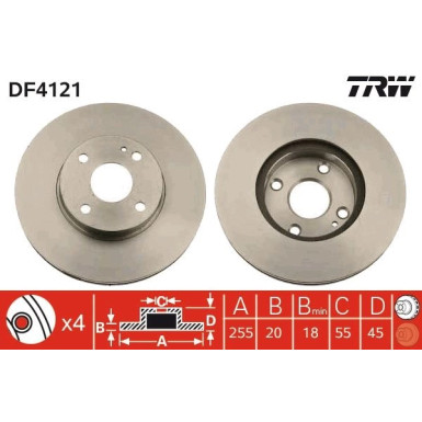Bremsscheibe DF4121