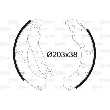 Bremsbackensatz 562772 Bremsbackensatz 562772