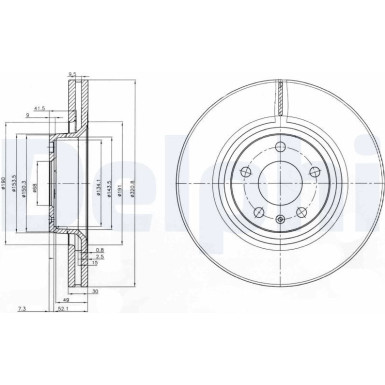 Delphi Bremsscheibe BG3939