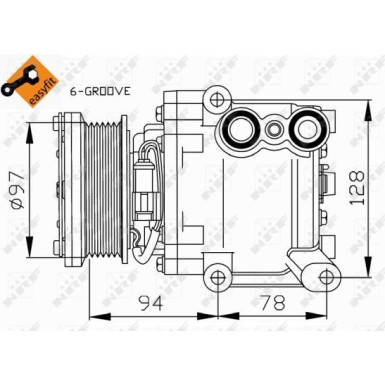 Kompressor, Klimaanlage 32724 Kompressor, Klimaanlage 32724