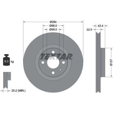 Bremsscheibe 92053503 Bremsscheibe 92053503