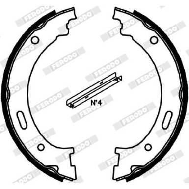 Ferodo Bremsbackensatz, Feststellbremse PREMIER FSB4058