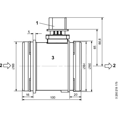 Luftmassenmesser 0 280 218 175 Luftmassenmesser 0 280 218 175