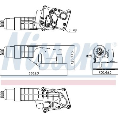 Nissens Ölkühler, Motoröl FIRST FIT 91197