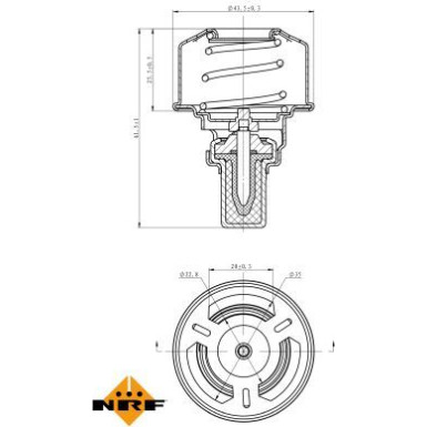 Thermostat, Kühlmittel 725177 Thermostat, Kühlmittel 725177