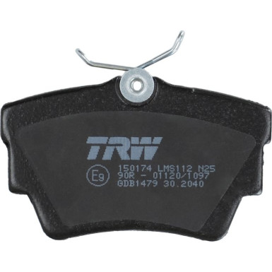 TRW Bremsbelagsatz, Scheibenbremse COTEC GDB1479 TRW Bremsbelagsatz, Scheibenbremse COTEC GDB1479